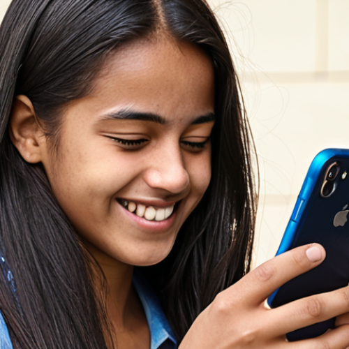 Home 6 ** A student or low-income individual happily using a zero-balance bank account on a mobile phone. Focus on the convenience and relief from fees.
**