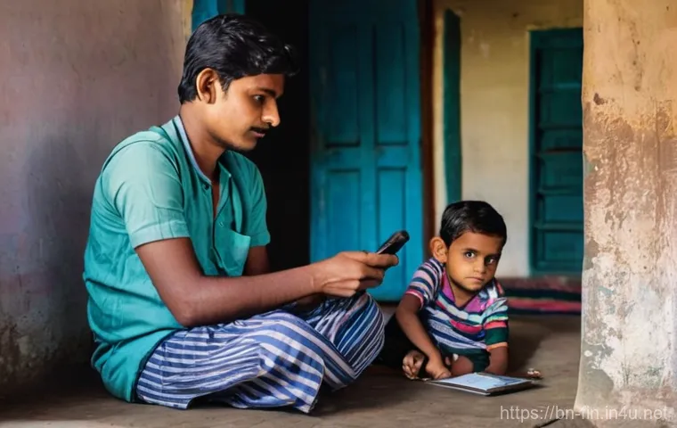 경제위기와 환율 예측 - **Prompt:** A Bangladeshi family of four (parents, a young boy, and a young girl) stands in a bustli...